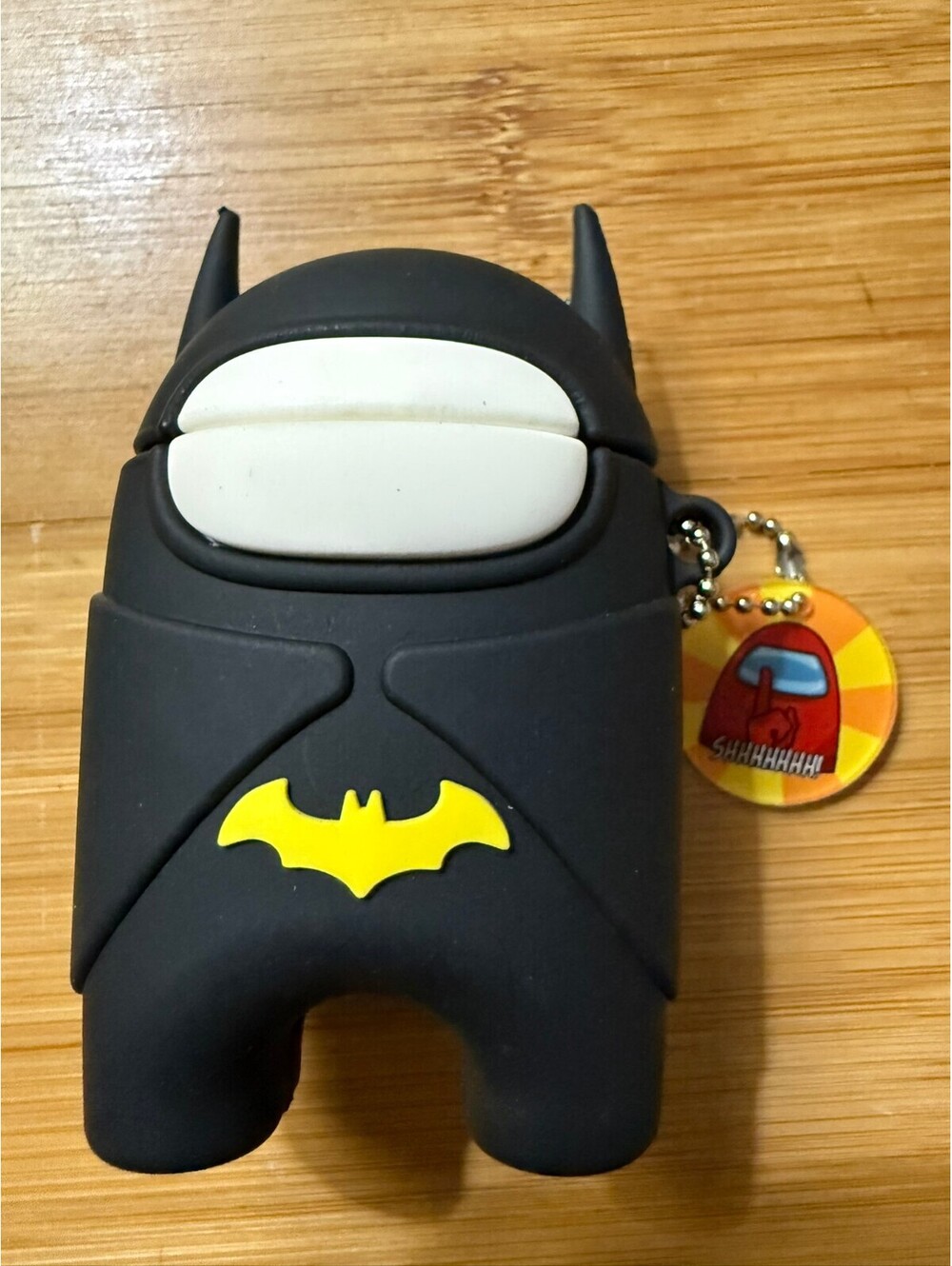 Batman Among Us Silicone Keychain Airpods gen 1 -2 case or bag charm